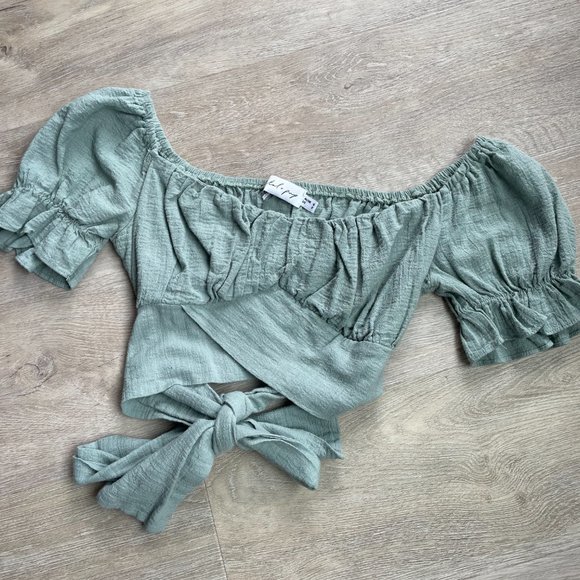 PETAL & PUP Sacchi Top Sage US 2 - Picture 2 of 5